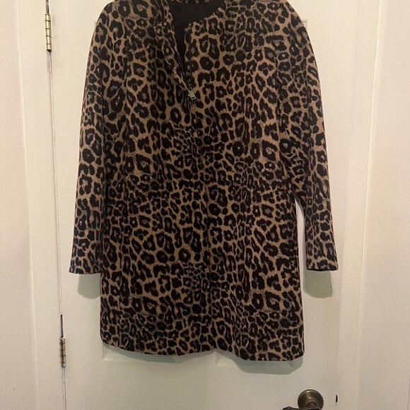 Zara Woman Ladies Leopard Print 3/4 Coat - Picture 8 of 8